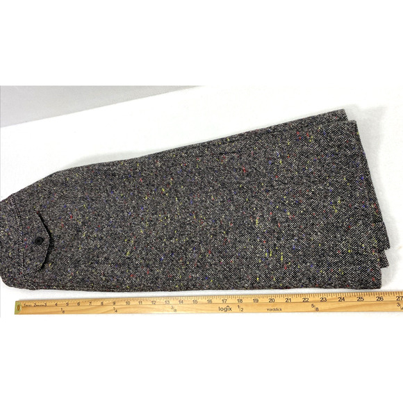 Talbots Midi Skirt Women Size 4 Wool‎ Blend Black Tweed Straight Preppy Academia - Picture 8 of 10
